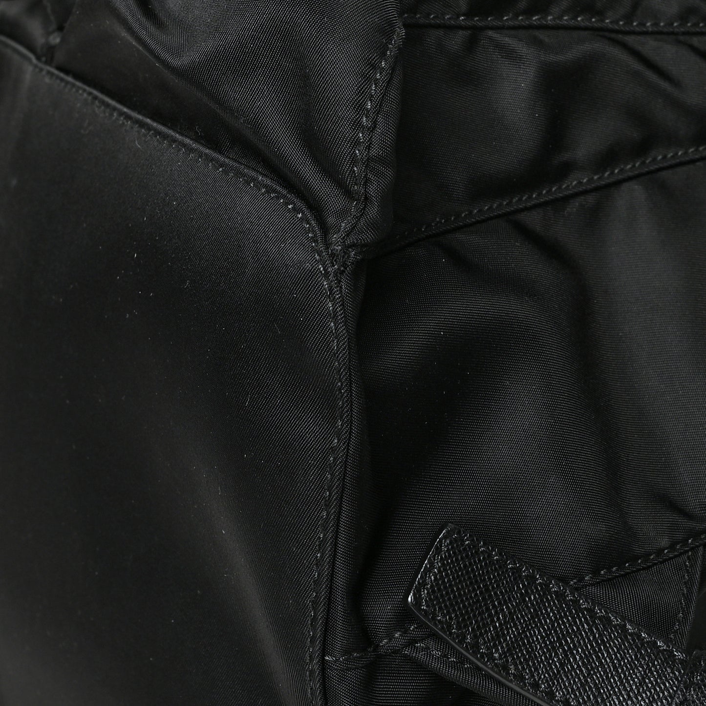 Tessuto Nylon Saffiano Medium Backpack Black