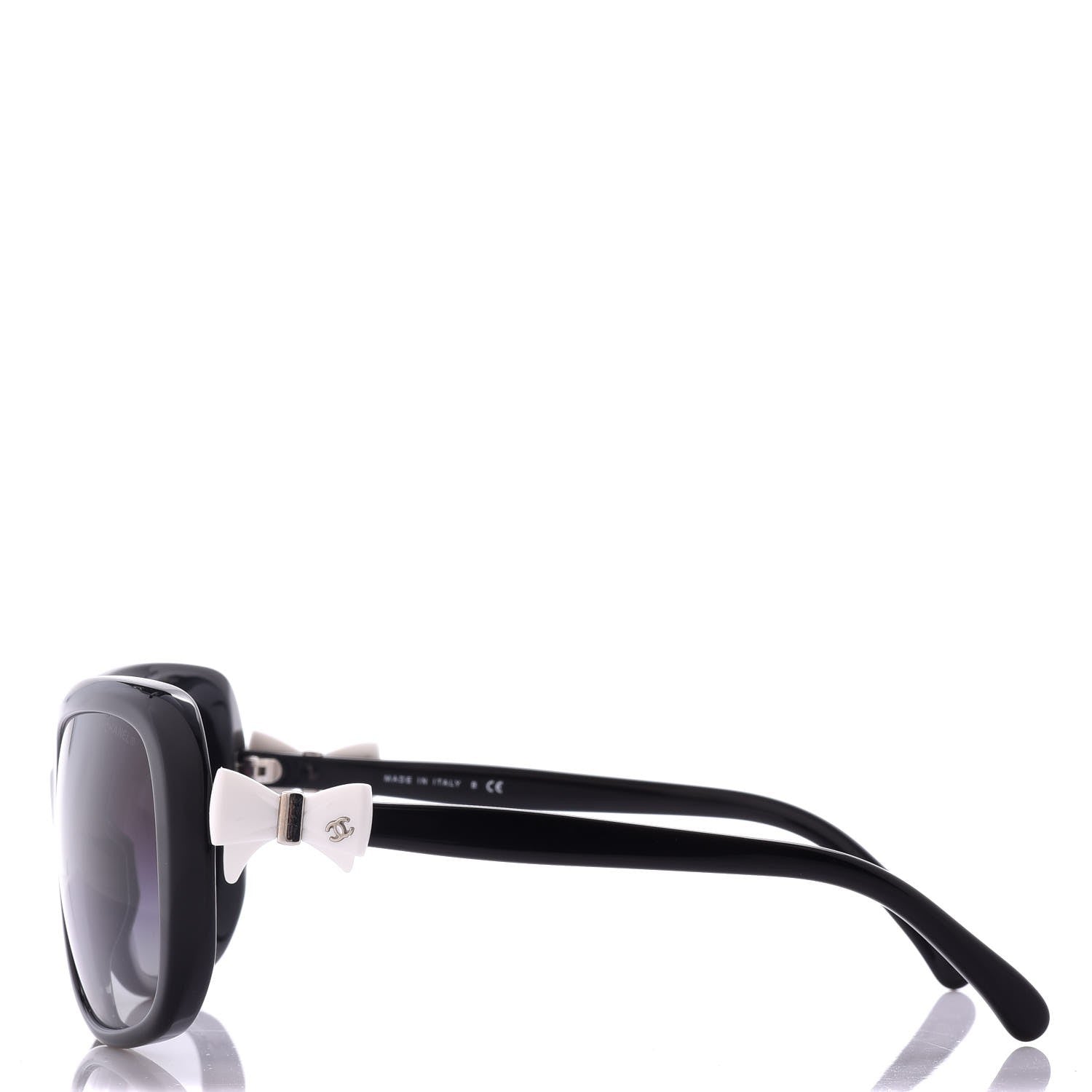 Chanel CC Bow Sunglasses 5171 Black White 2 of 8