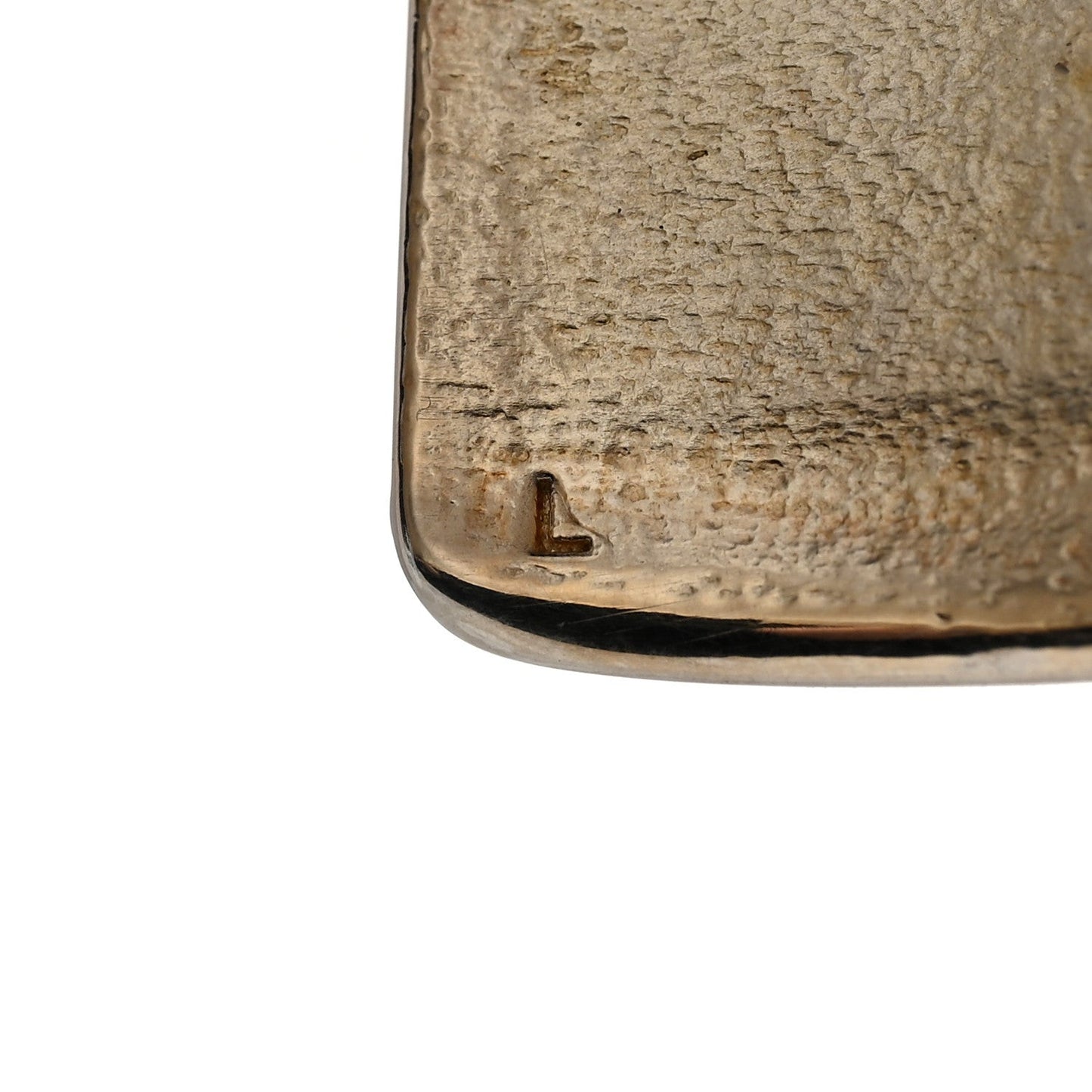 Brass Organic Oversized Cuff Bracelet L Argent Brilliant
