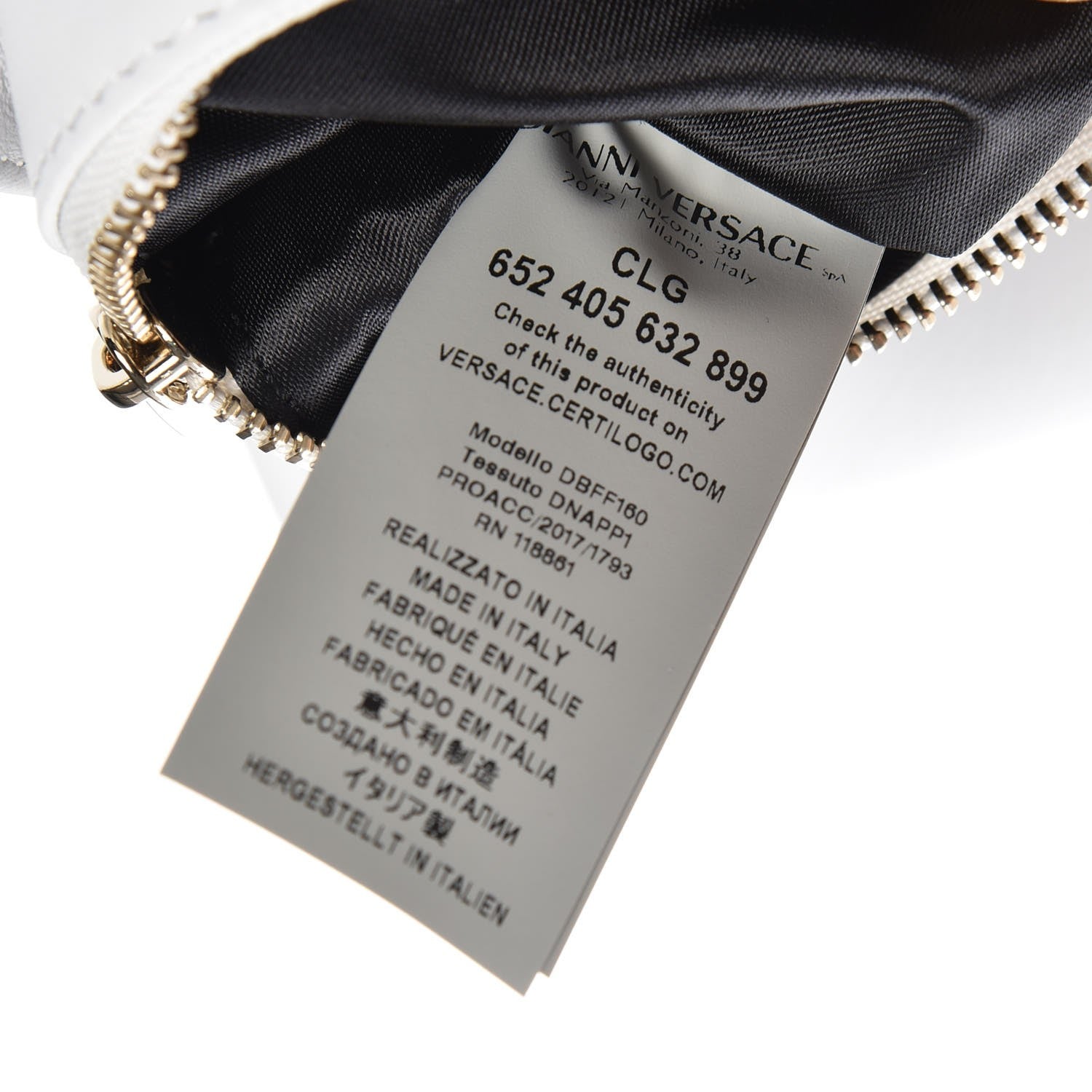 Versace Nappa Palazzo Sultan Shoulder Bag White 7 of 7