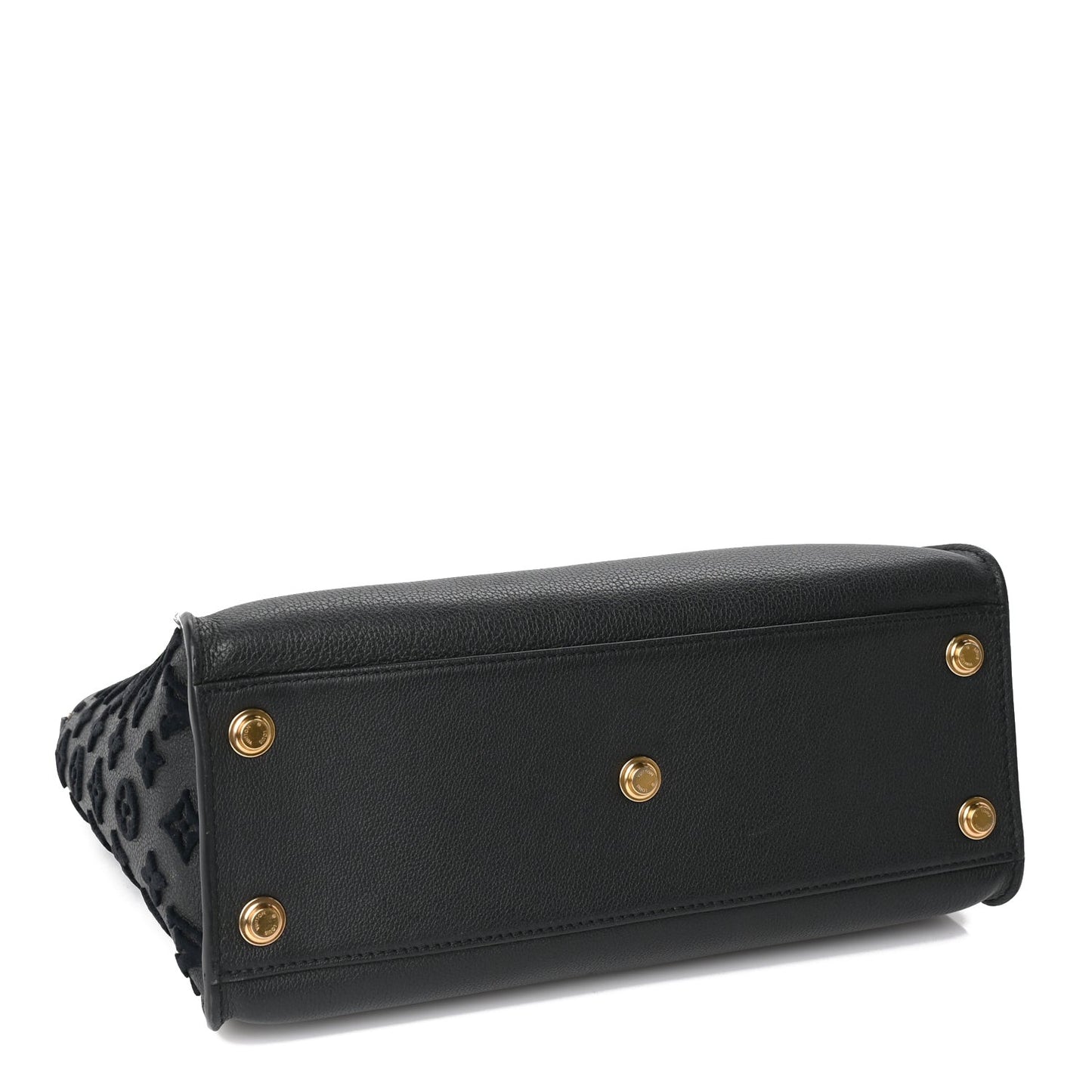 Calfskin Monogram Tufting On My Side  Black