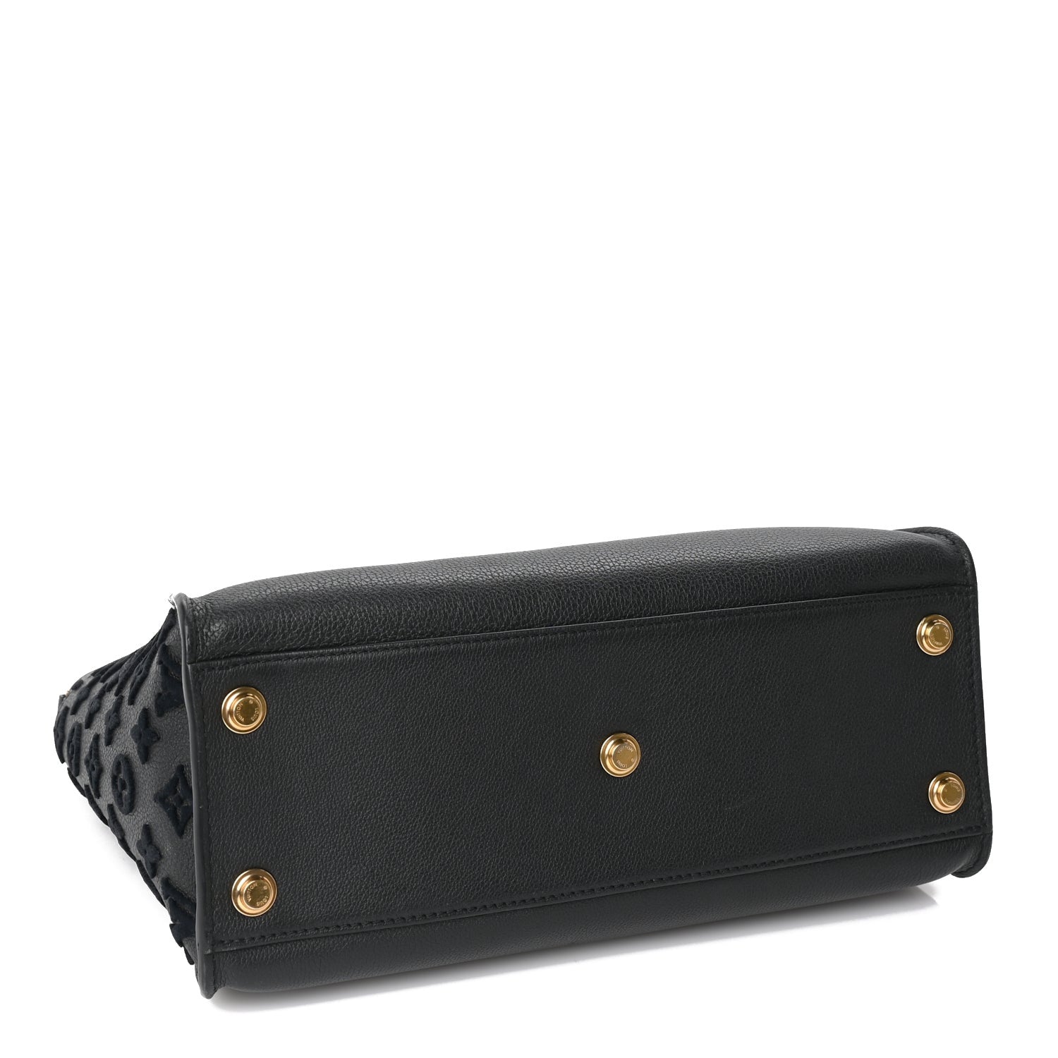Louis Vuitton Calfskin Monogram Tufting On My Side  Black 4 of 9