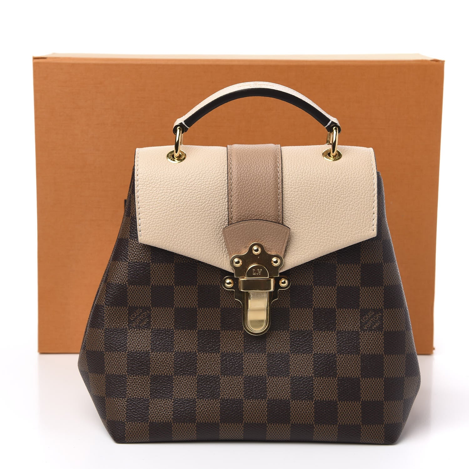 Louis Vuitton Damier Ebene Clapton Backpack Creme 9 of 9