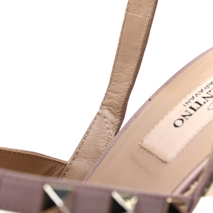 Valentino Garavani Patent Rockstud Ankle Strap Pumps 41.5 Poudre 9 of 10