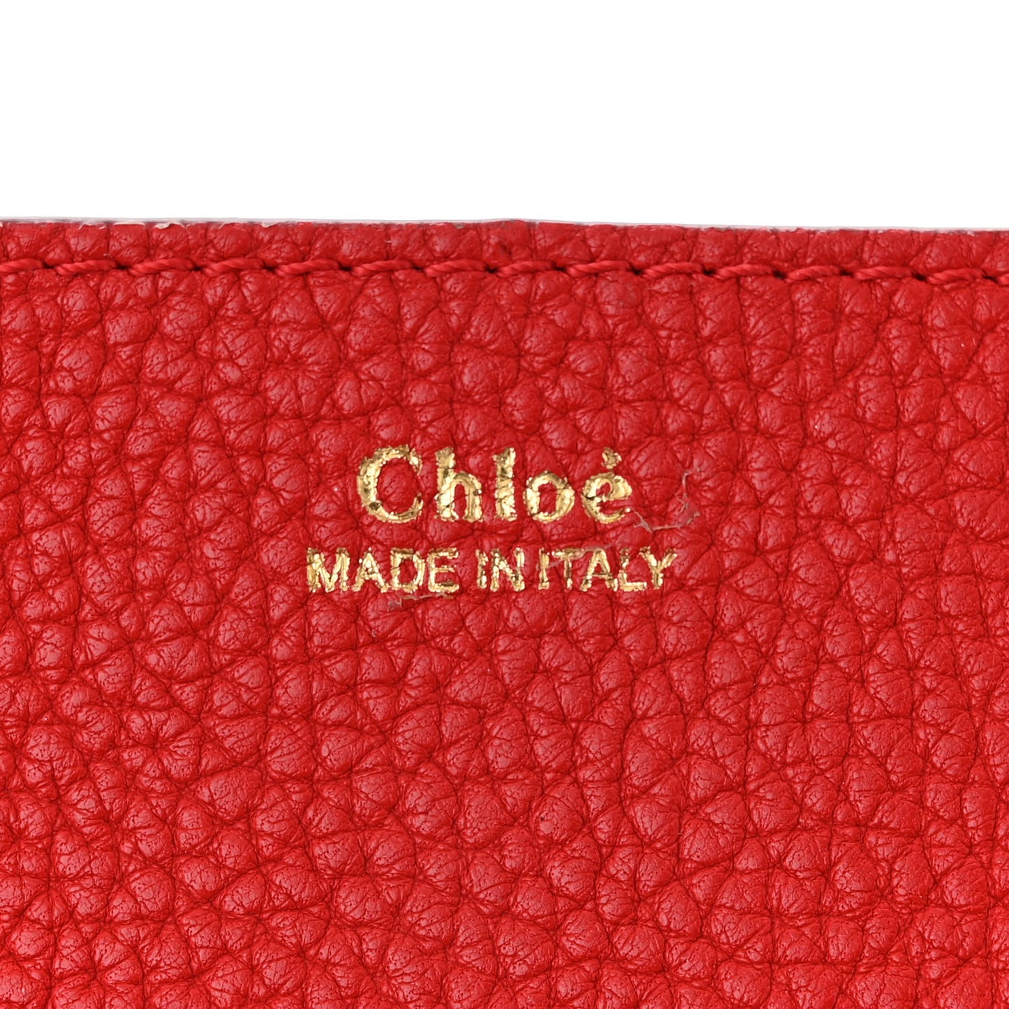 Grained Lambskin Drew Shoulder Bag Plaid Red