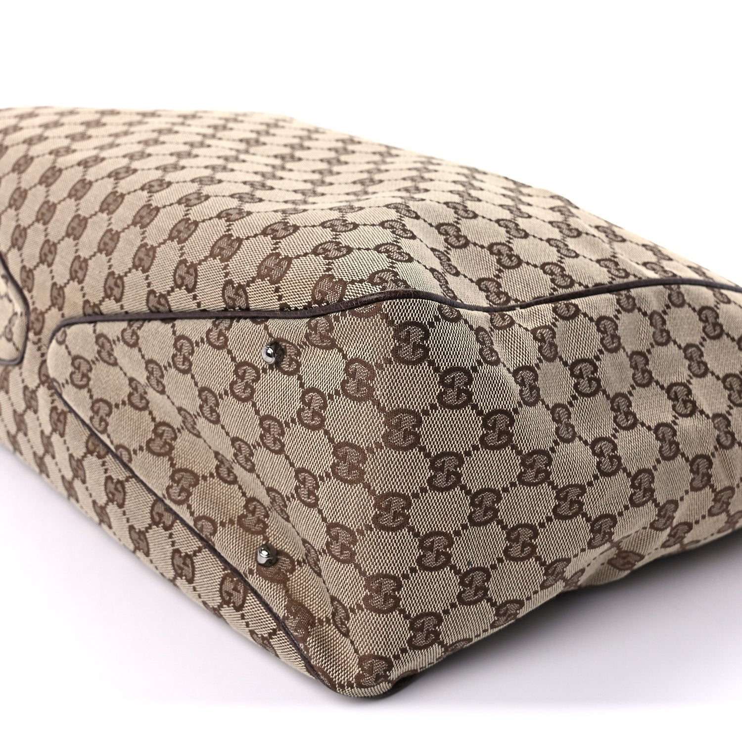 Gucci Monogram Medium Tote  Dark Brown 7 of 8