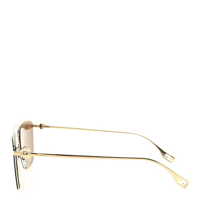Fendi Metal Aviator Sunglasses FE40110U Gold 3 of 7