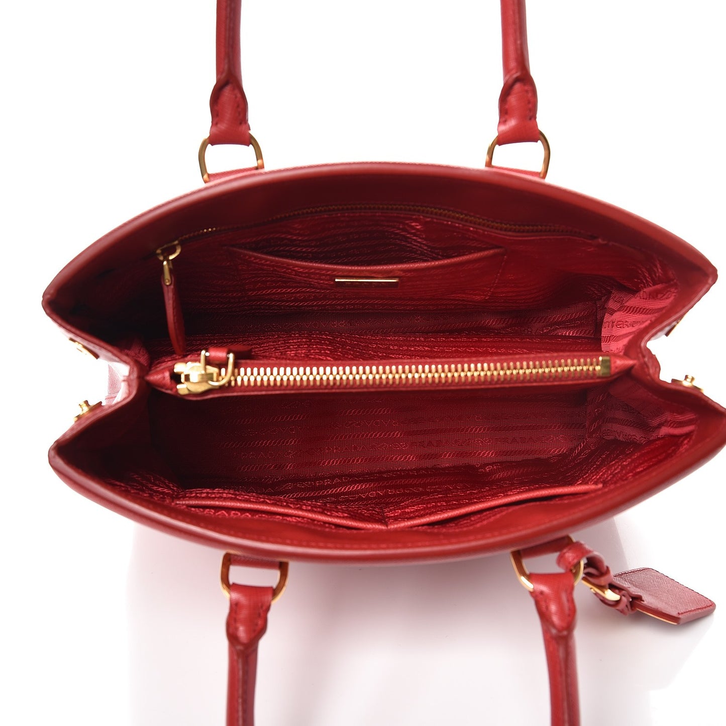 Saffiano Lux Parabole Tote Fuoco