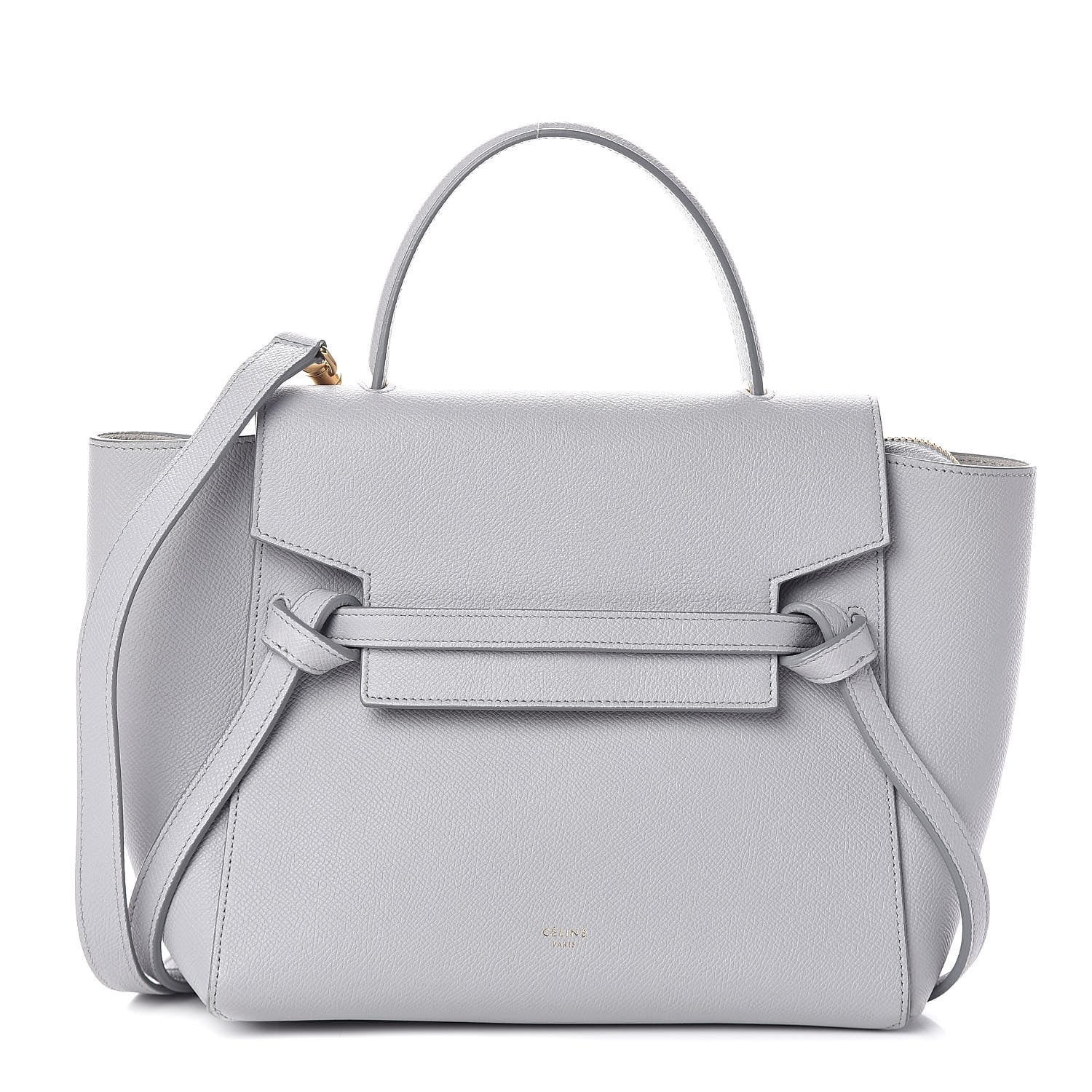 Celine Grained Calfskin Micro Belt Bag Pearl Blue 1 of 9