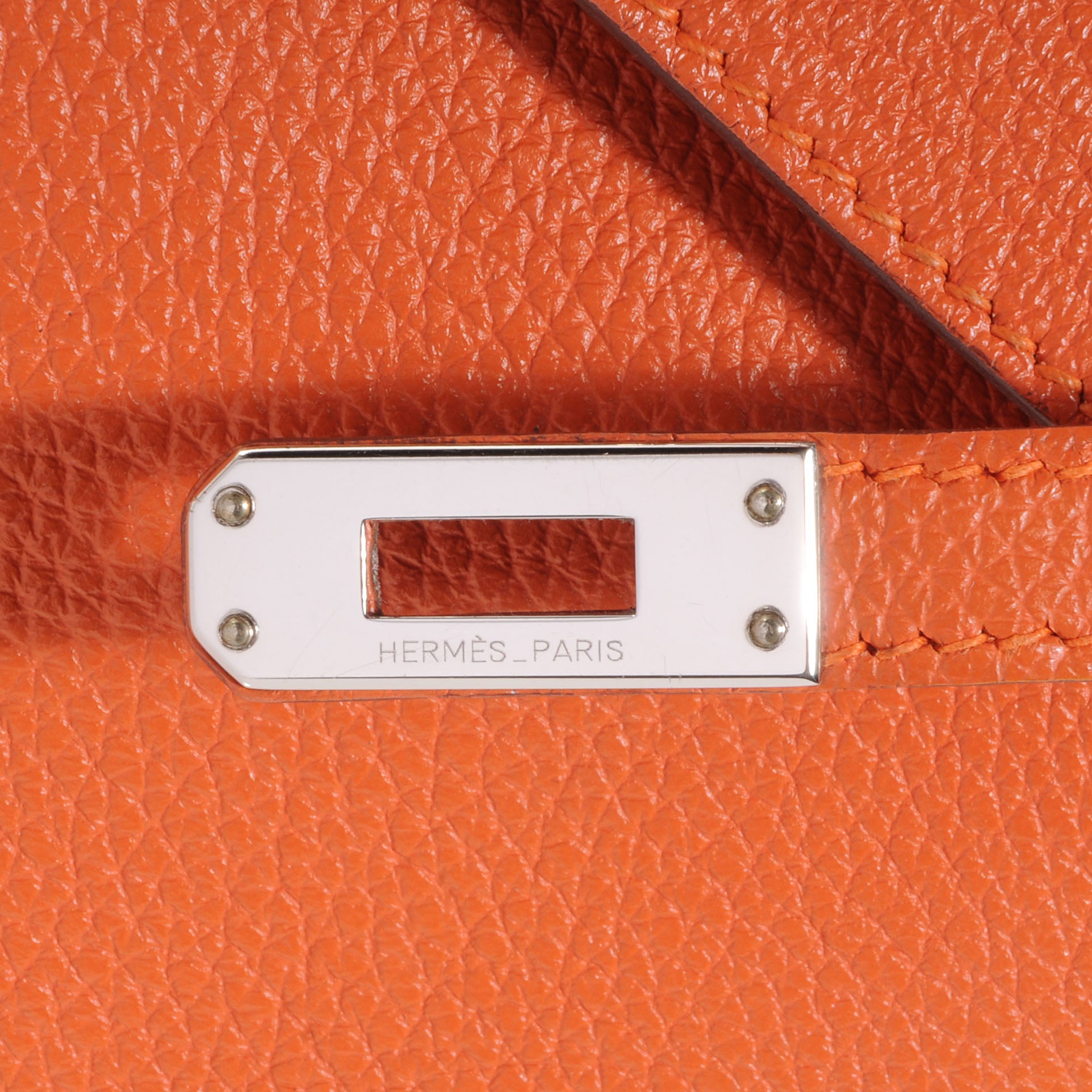 Hermes Togo Kelly Retourne 25 Orange 9 of 10