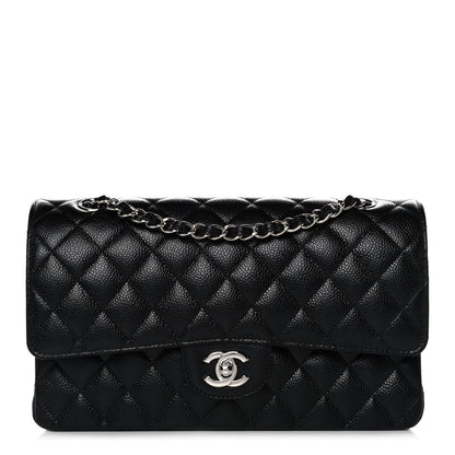 Chanel Caviar Quilted Medium Double Flap Black 1 of 12
