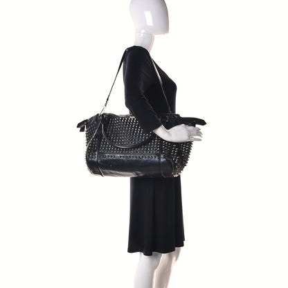 Burberry Lambskin Studded Small Edenham Satchel Black 2 of 35