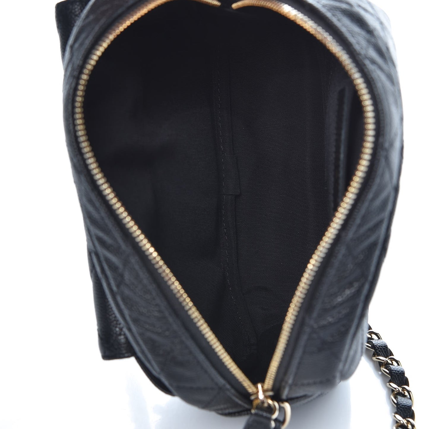 Caviar Quilted CC Day Camera Case Black