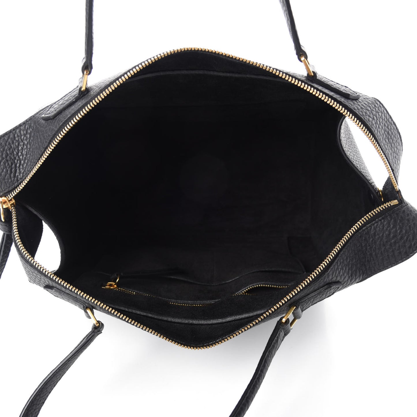 Bullhide Calfskin Small Ring Bag Black