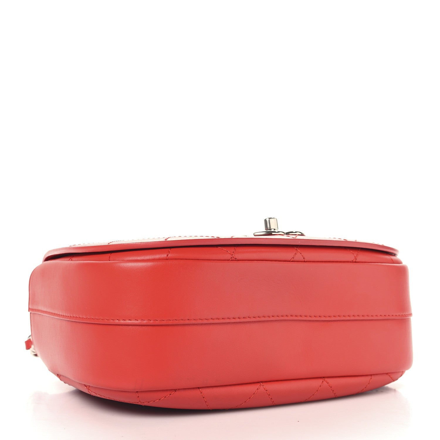 Chanel Calfskin Stitched Small Ring My Bag Flap Crossbody Red 4 of 7
