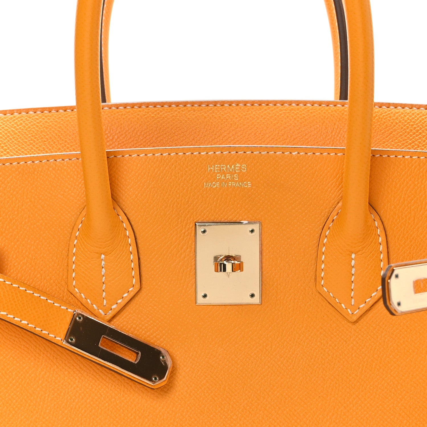 Hermes Epsom Candy Birkin 35 Jaune D'Or Feu 6 of 12