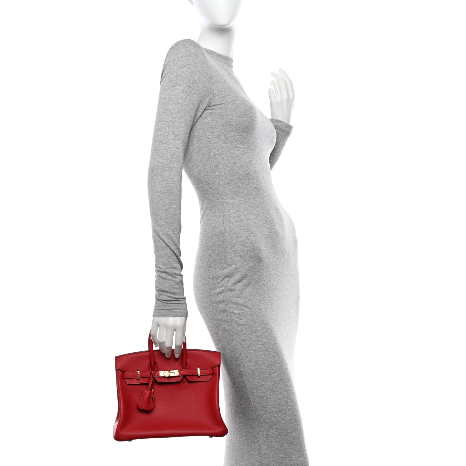 Hermes Swift Birkin 25 Rouge Piment 2 of 13