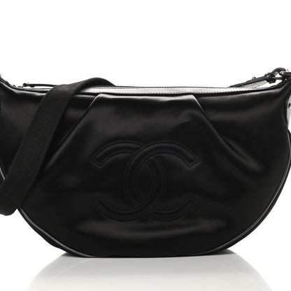 Chanel Satin Caviar CC Hobo Black 8 of 11