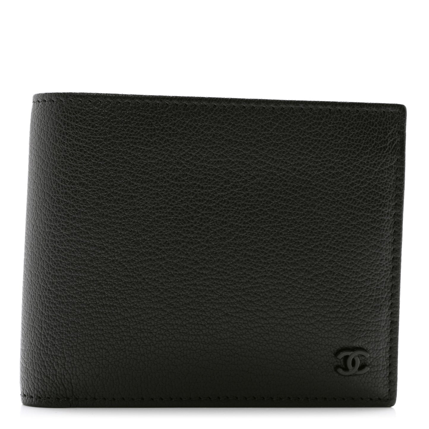 Goatskin Bi-Fold Wallet Black