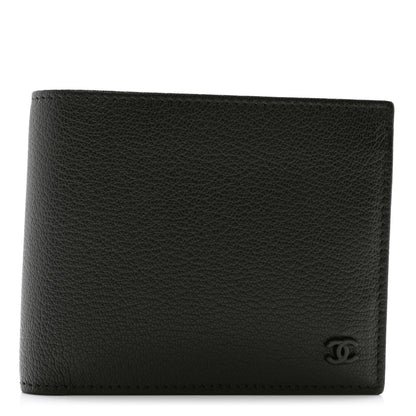 Chanel Goatskin Bi-Fold Wallet Black 1 of 9