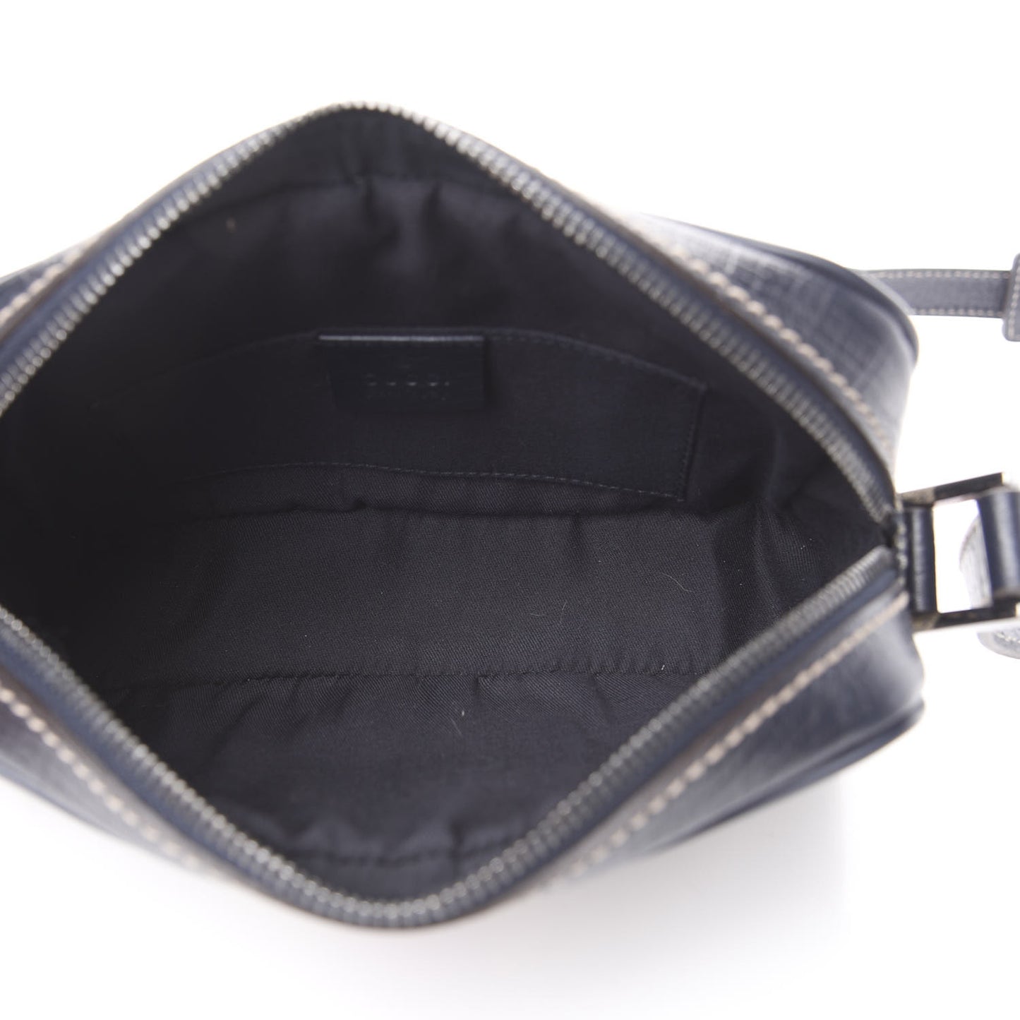 GG Supreme Monogram Web Small Shoulder Bag Navy