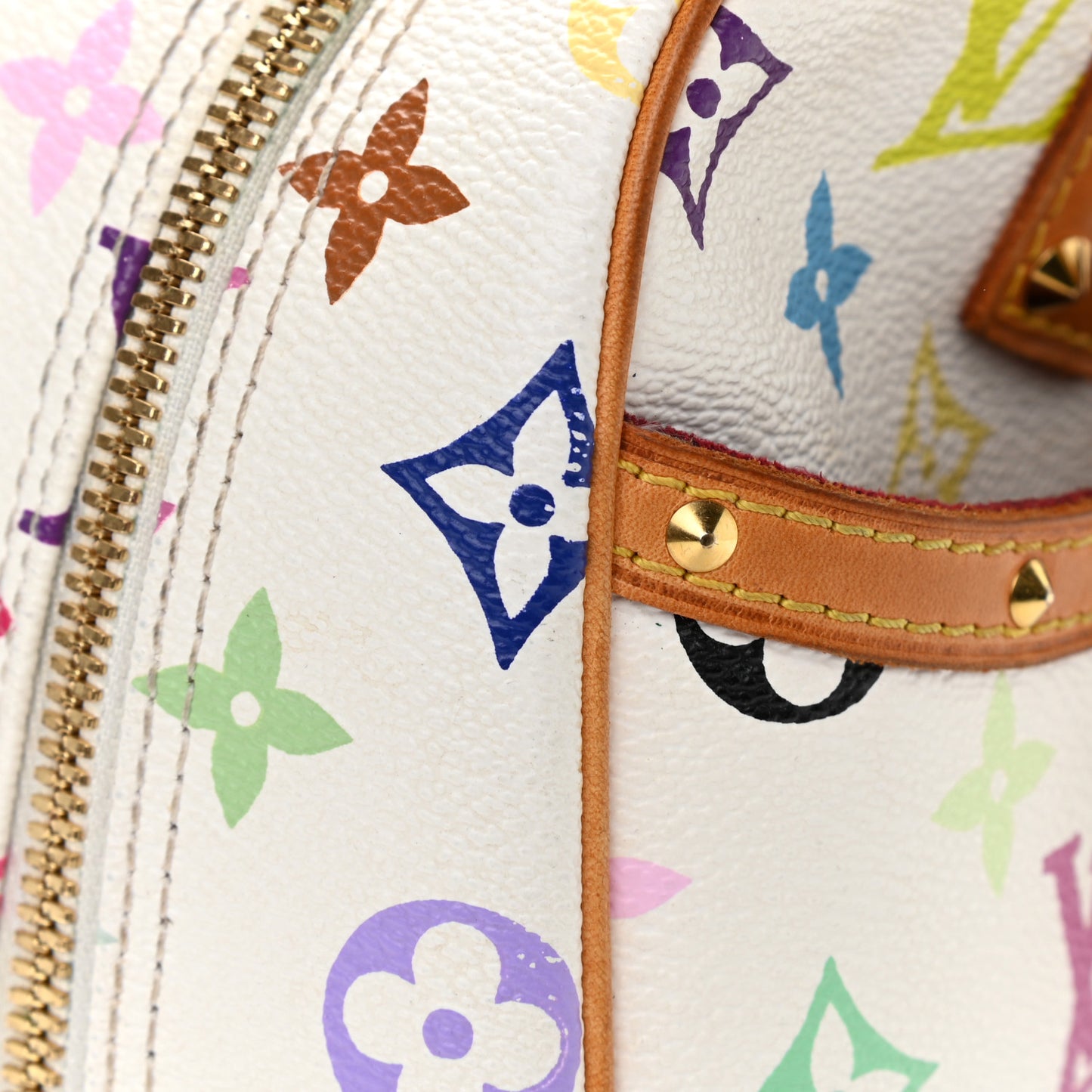 Monogram Multicolor Trouville White