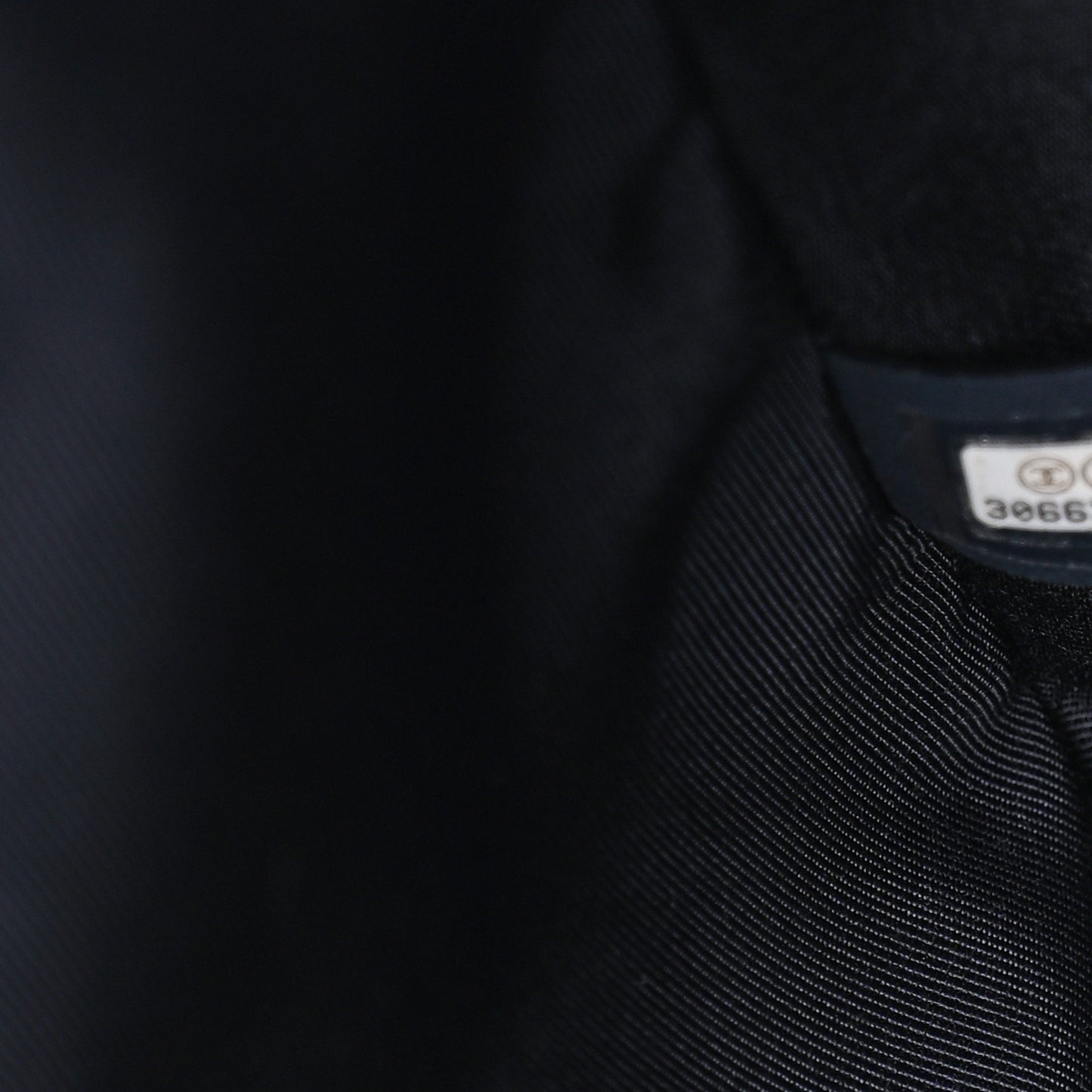 Wool Tweed CC Tote Purple Black Blue