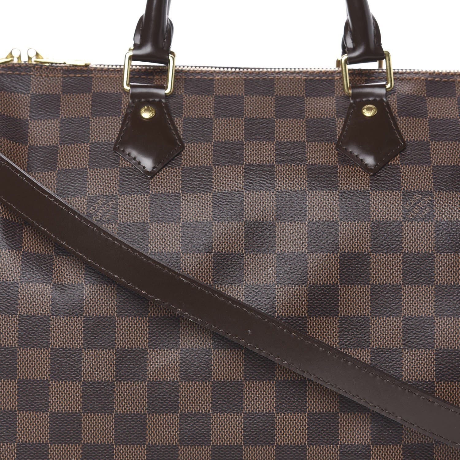 Louis Vuitton Damier Ebene Speedy Bandouliere 30 12 of 15