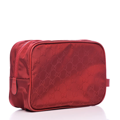Gucci Nylon Monogram Dolmias Pouch Vibrant Red 3 of 9