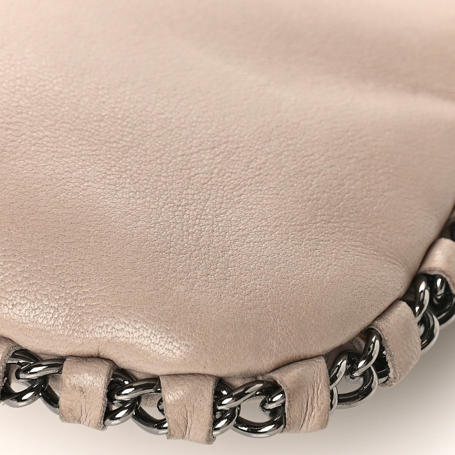 Chanel Lambskin Flat Shoulder Bag Beige 9 of 9