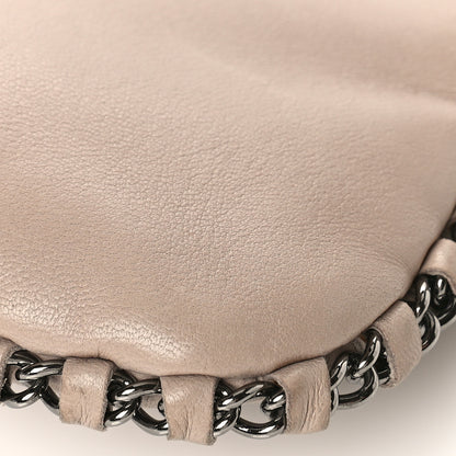 Chanel Lambskin Flat Shoulder Bag Beige 9 of 9