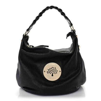 Mulberry Soft Spongy Pebbled Calfskin Large Daria Hobo Black 1 of 8