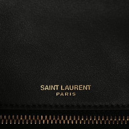 Saint Laurent Raffia Calfskin Monogram Medium Niki Chain Satchel Natural 5 of 8