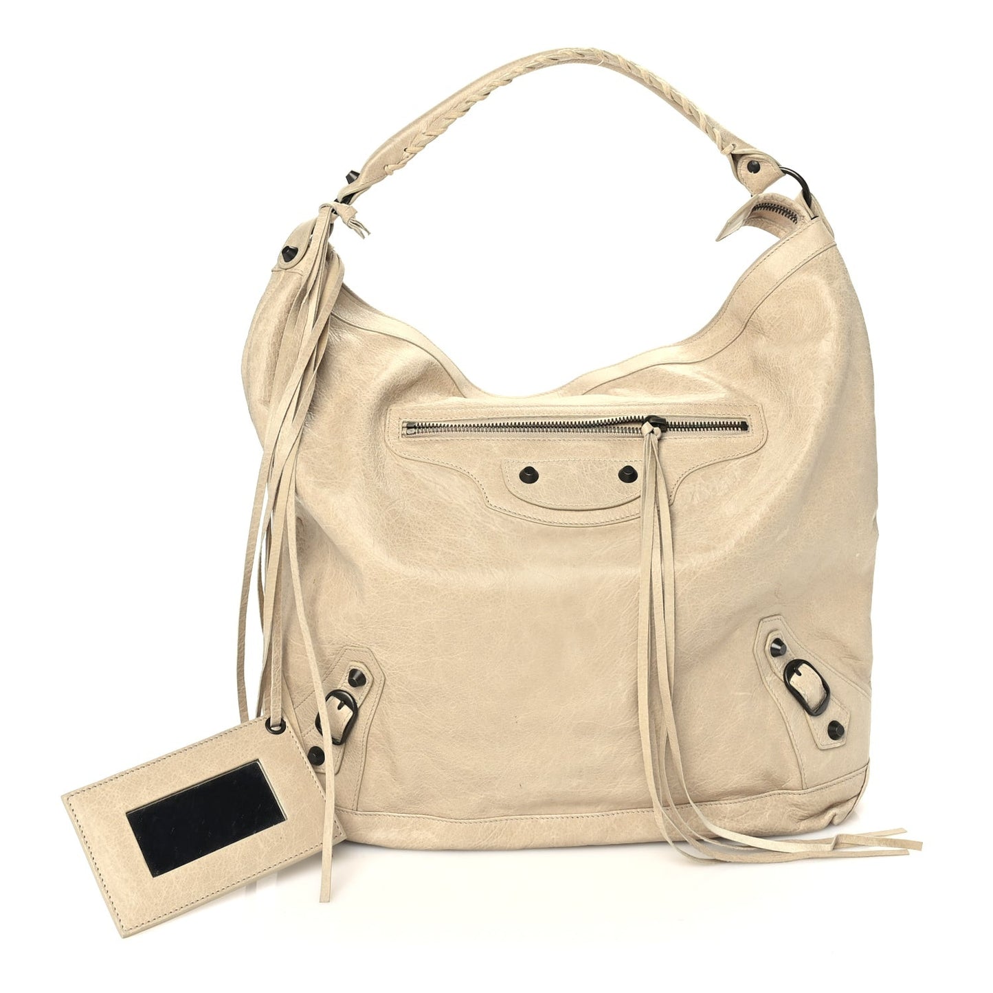 Agneau Giant 21 Silver Hardware Day Hobo  Argent