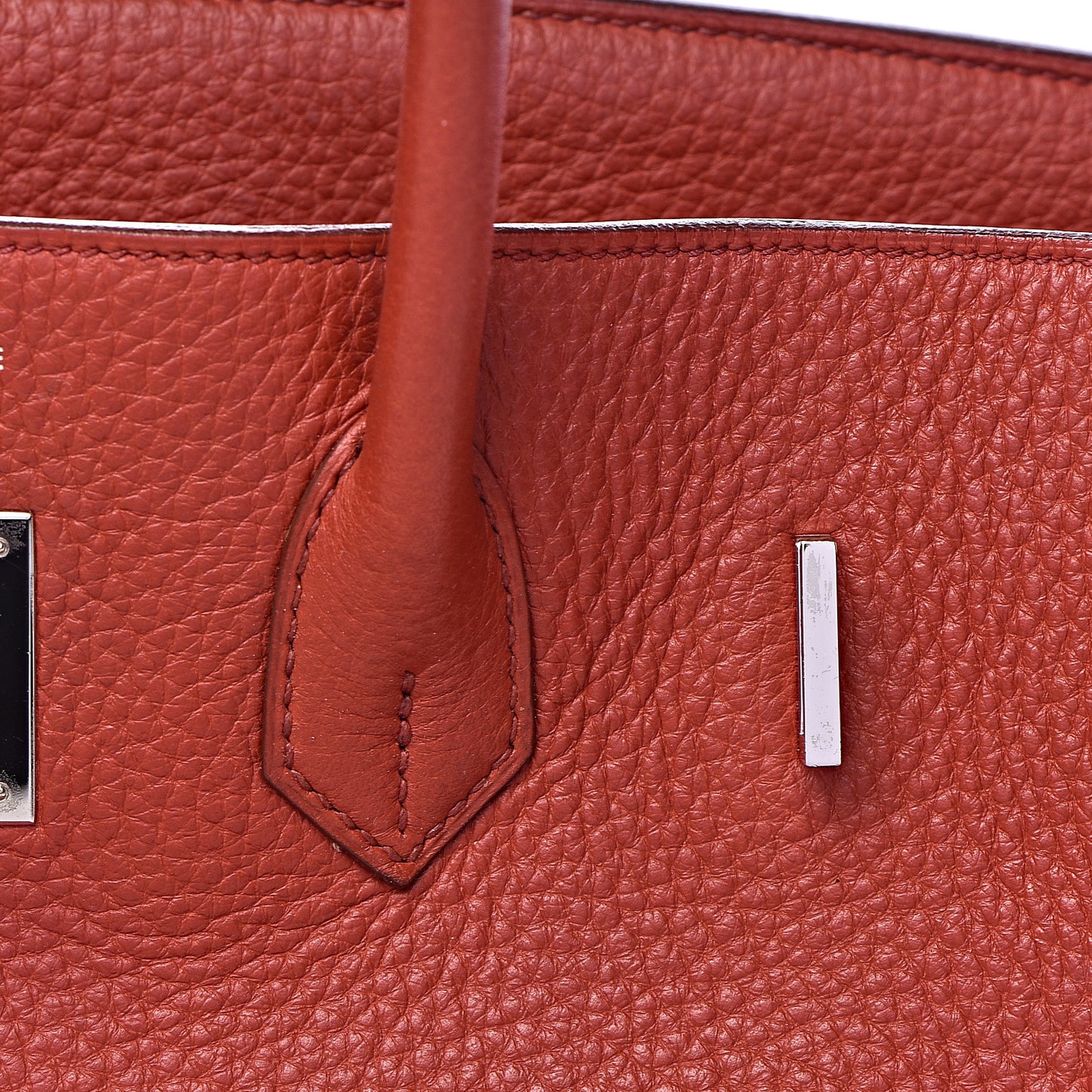 Taurillon Clemence Birkin 35 Rouge Venetian