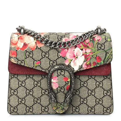 Gucci GG Supreme Monogram Blooms Mini Dionysus Shoulder Bag  Beige Multicolour Dry Rose 1 of 8