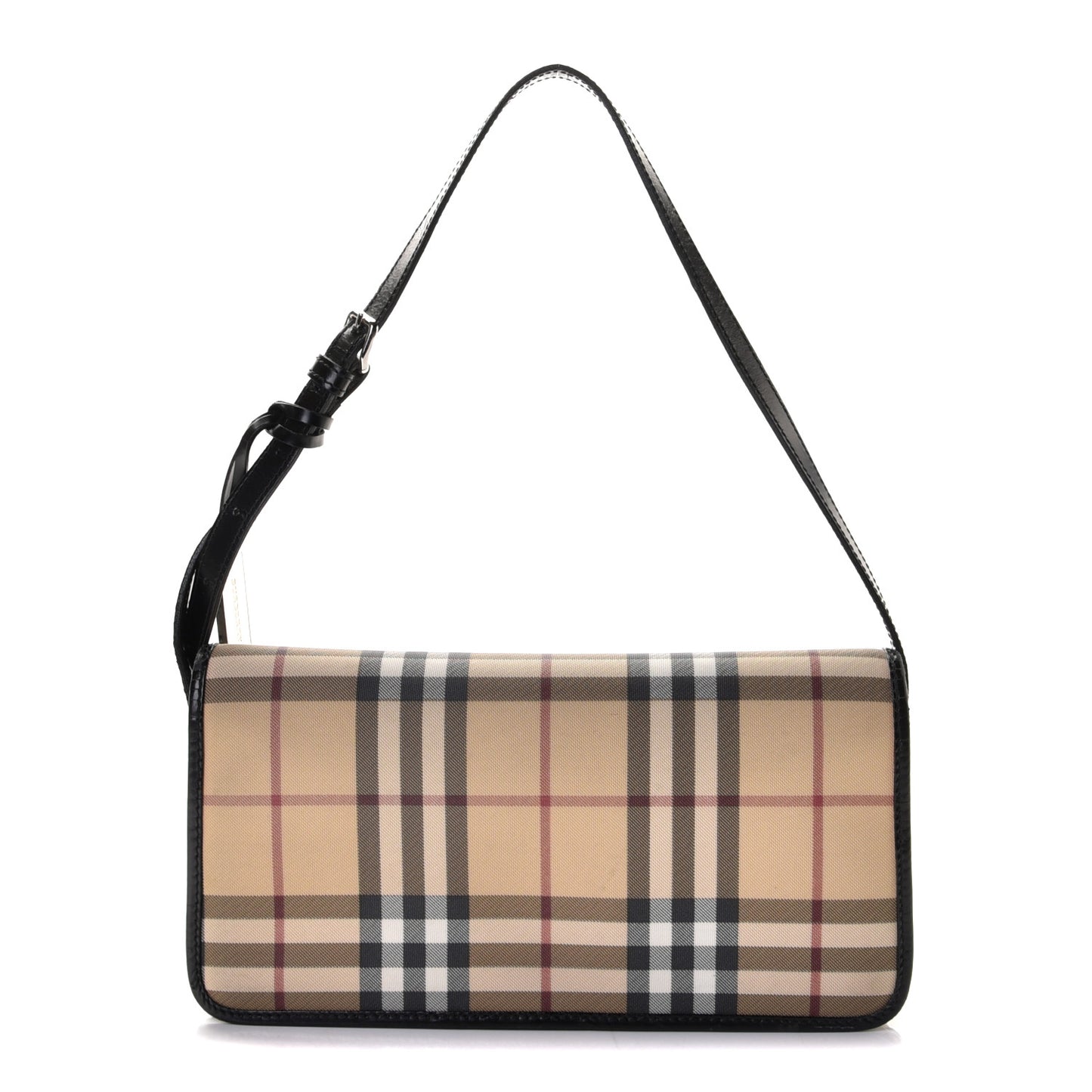 House Check Shoulder Bag Black