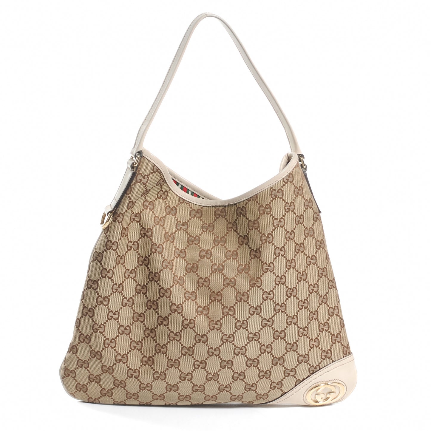 Monogram New Britt Medium Hobo Ivory