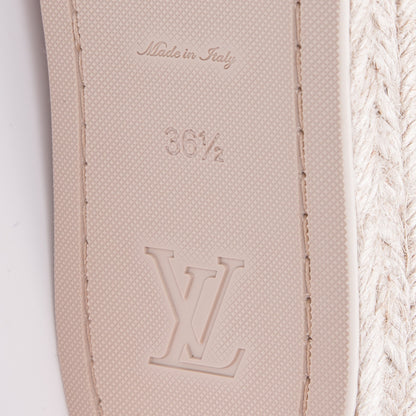Louis Vuitton Canvas Blue Shore Espadrille Flats 36.5 Corail 6 of 7