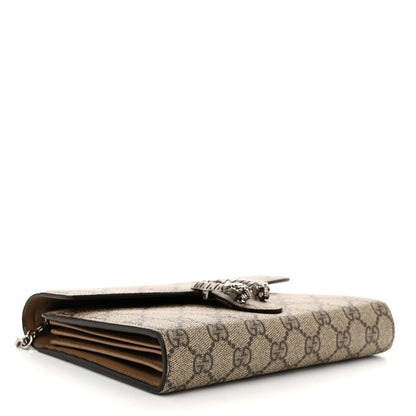 Gucci GG Supreme Monogram Mini Dionysus Chain Wallet Beige Taupe 4 of 7