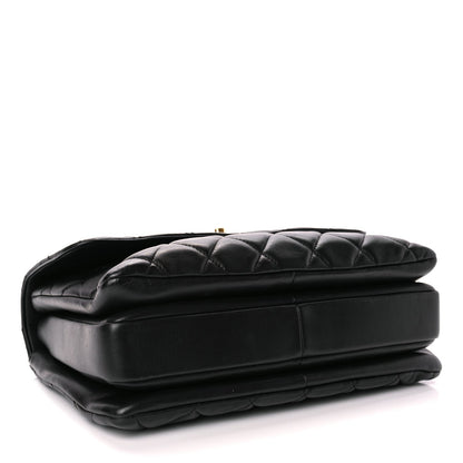 Chanel Lambskin Quilted Medium Trendy CC Flap Dual Handle Bag Black 3 of 9
