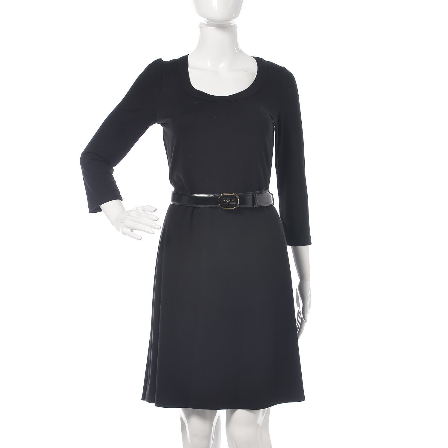 Gucci Calfskin Logo Belt 100 40 Black 2 of 7