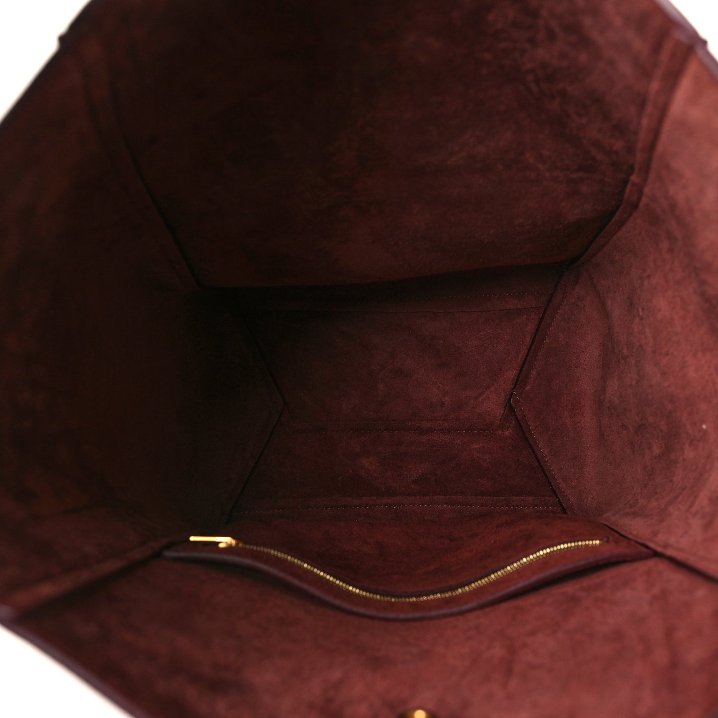 Soft Grained Calfskin Sangle Bucket Bag Burgundy