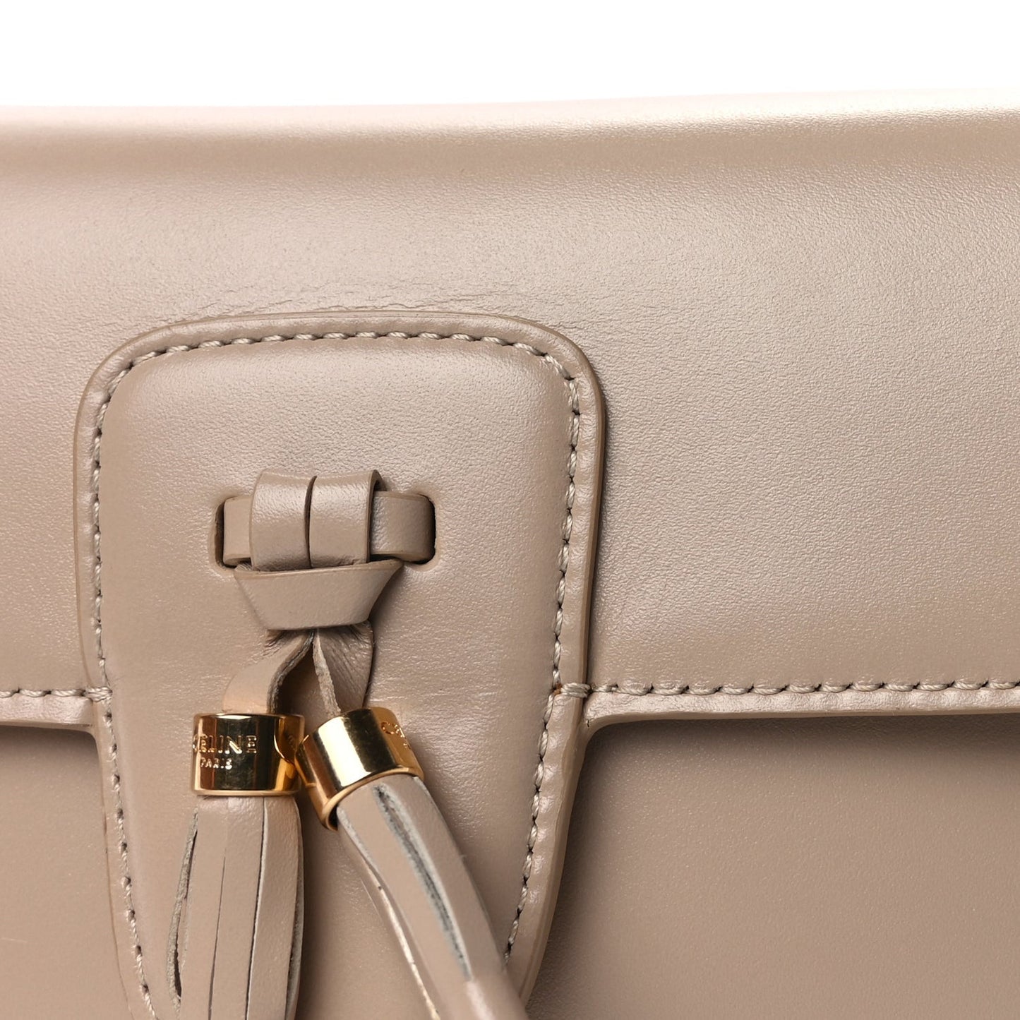 Shiny Calfskin Tassel Belt Bag  Banane