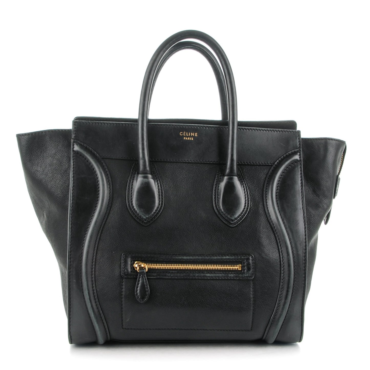 Calfskin Mini Luggage Black