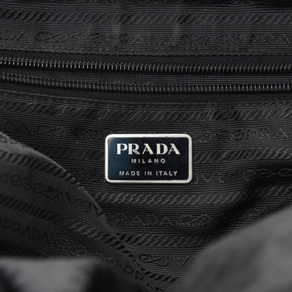 Prada Tessuto Nylon Shoulder Bag Black 8 of 10