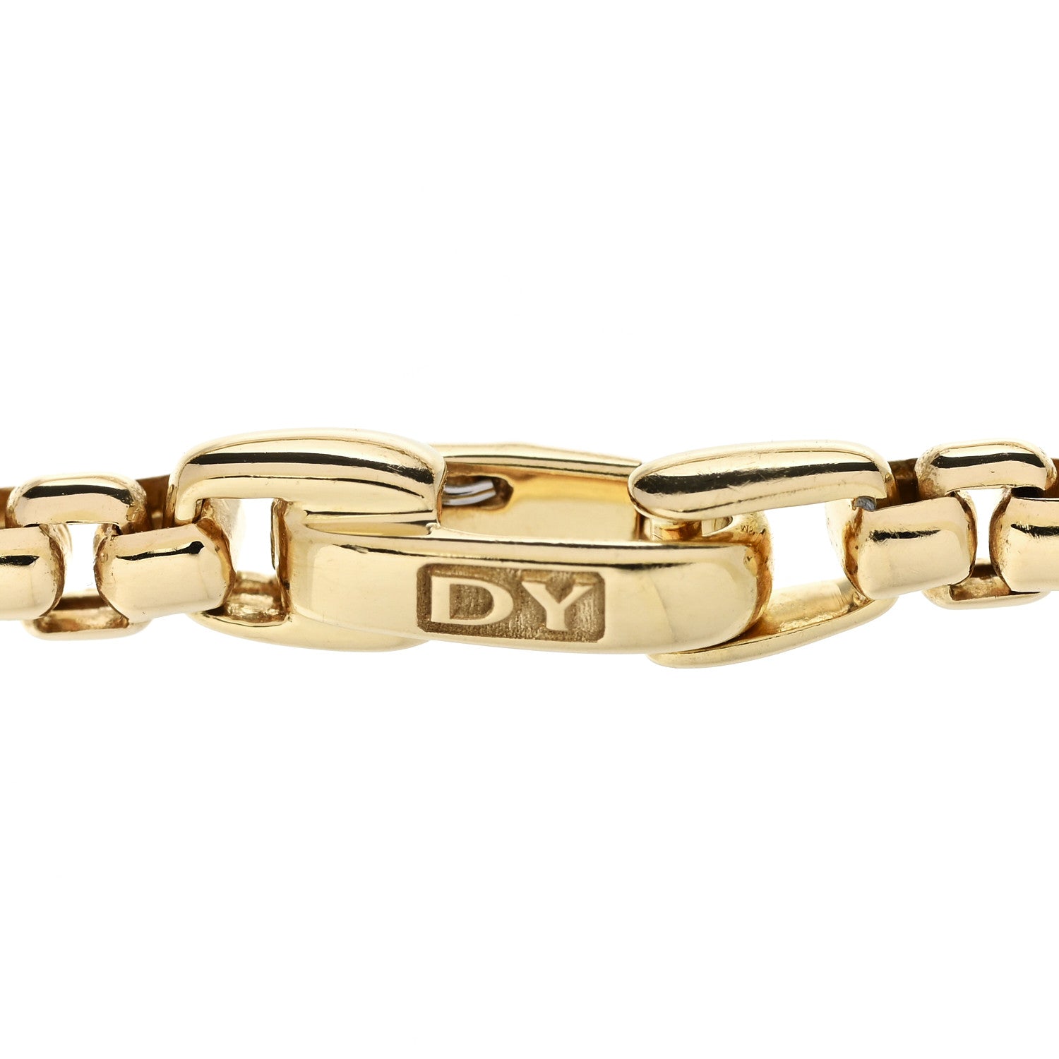David Yurman 18K Yellow Gold 2.7mm Box Chain Bracelet 3 of 4
