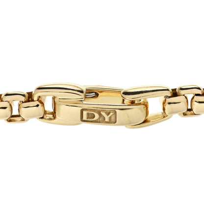 David Yurman 18K Yellow Gold 2.7mm Box Chain Bracelet 3 of 4