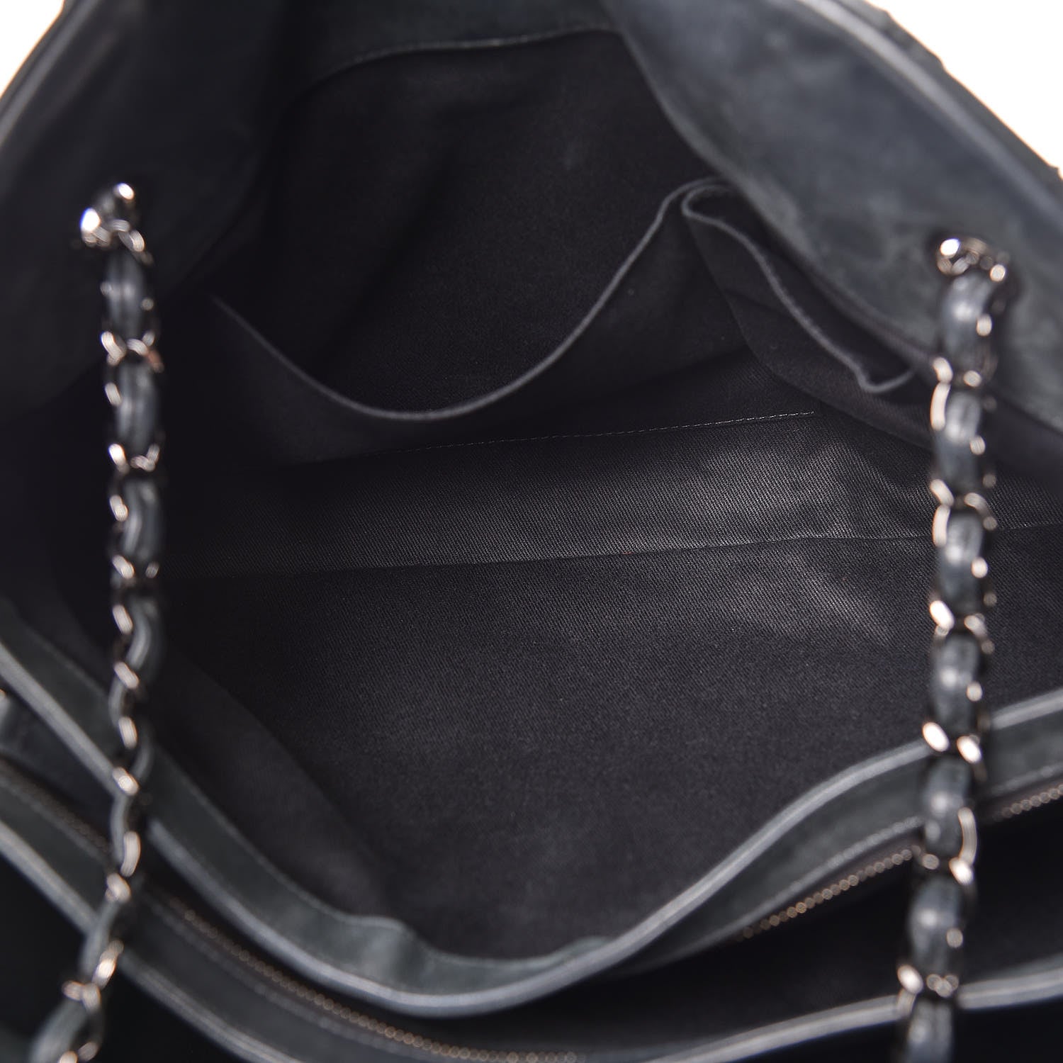 Chanel Iridescent Calfskin Large Just Mademoiselle Bowling Bag Black 7 of 15