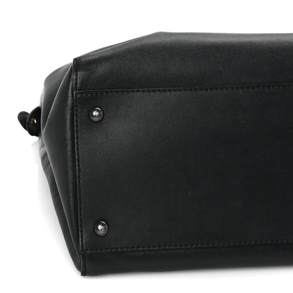 Fendi Vitello Seta Shiny Nappa Large Peekaboo Iconic Satchel Black 7 of 7